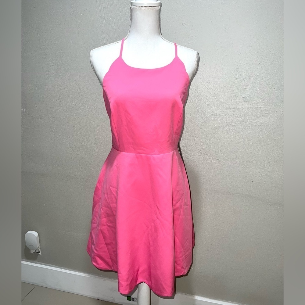 Lulus Pink Backless Dress
